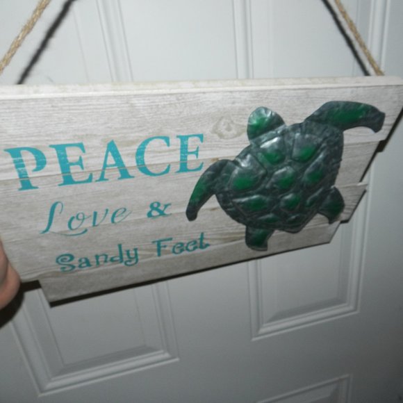 NEW Chesapeake Bay 19" Sandy Feet Turtle Wall Accent NWT - Picture 5 of 11